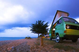 Combi Vw aménagé sur l'île d'Oléron